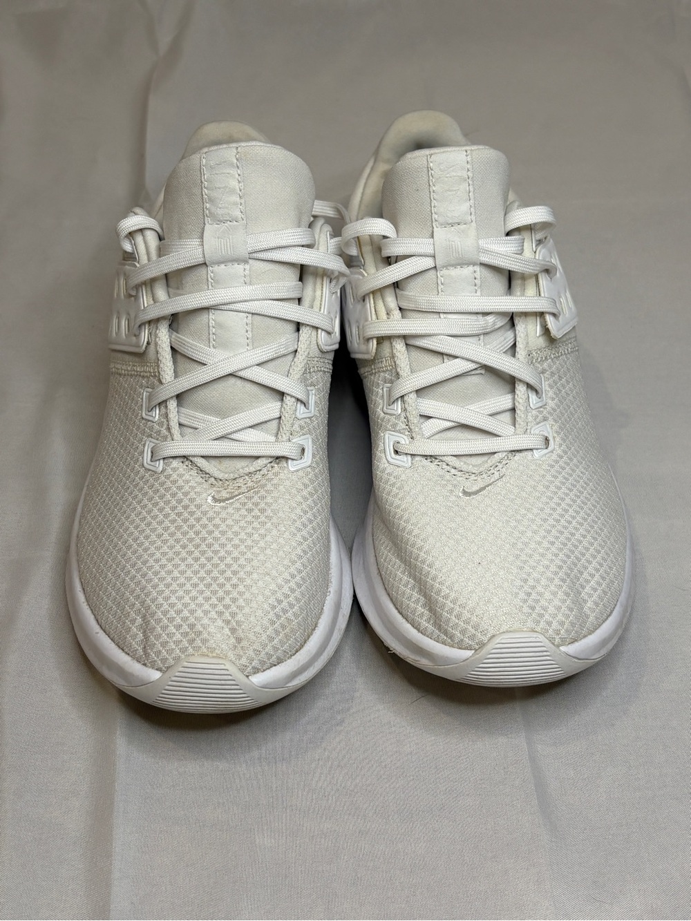 Nike Women's All-White Mesh Training Sneakers - Picture 2 of 3